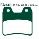 Plaquettes FA348 KEVLAR